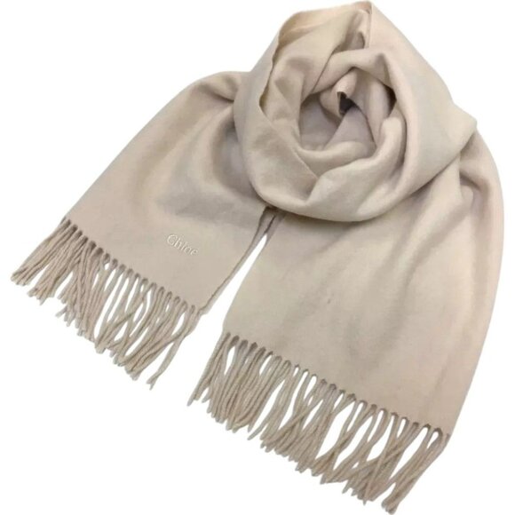 Chloe Accessories - 804193BG (S2) Chloe Scarf Beige Silk